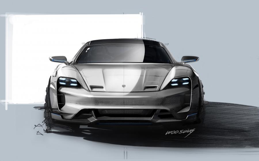 Эскиз Porsche Mission E Cross Turismo 2018 года  (фото 46 из 66)
